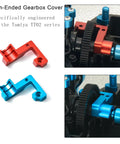 Open Ended Gearbox Aluminum Alloy Spur Gear Covers For Tamiya TT 02 RC Car CNC Machined Motor Gear Case Main Gear Cover