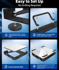Mini Magnetic Roof Car Mount For Satellite Antenna Aluminum Frame With 3.5mm Acrylic Shield installation steps.
