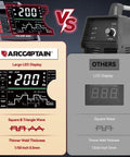 Comparison of Beast 7 In 1 TIG Welder AC DC 200A With Pulse For Aluminum Welding 110 Volt And 220 Volt display features