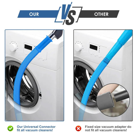 Universal Dryer Lint Cleaning Kit With Flexible Brush And Vacuum Hose Attachment, 31.5 Inch Reach comparison on washing machine