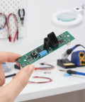 Smart Trash Can Sensor Board Replacement With Reliable Performance And Easy Install For Household And Kitchen Garbage Bins Plastic And Metal Circuit Board Parts For Touchless Waste Bin, green PCB