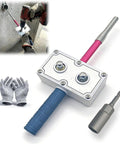 Drill Powered Automatic Cable Puller And Tugger For Hidden Pipe Routing No Sweat Wire Threading System with ergonomic grip.