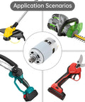 Beefy 21V DC Motor With 19500 RPM And 10T Helical Gear for lawn mowers, drills, and tools in application scenarios