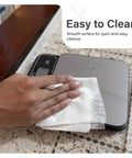 Chef Grade Precision Digital Food Scale With 0.01 Oz And 1 G Readout Waterproof Kitchen Scale being wiped clean on table