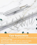 16G 18G Piercing Taper And Pro Grade Ball Grabber Tool Set with stainless steel tips on marble surface.