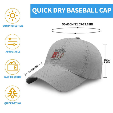 Final Inning Cool Hat For Women Breathable Cap With Ventilated Top Light Gray baseball cap with embroidery, sun protection, adjustable.