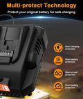 Beefed Up Replacement 18V Charger For Makita Tools with multi-protect technology and smart LED indicators