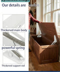 Heavy Duty Flip Up Storage Box Hinges 2 Pack Rust Resistant Cold Rolled Steel Slow Close Spring Action Ultra Smooth Lid Lifts Quiet Durable Performance on storage chest lid
