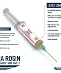 No Clean Flux Paste 8341 10ml with Pneumatic Dispenser for Touch Up Soldering, excellent wetting, RA Rosin Solder Flux Paste
