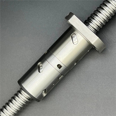 Pro Grade Ball Screw Assembly For CNC Machines With 1605 Roller Ballscrew And Double Nut 800mm Length Anti Backlash Nut Hardened Chromium Steel