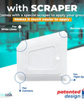 Gray Premixed Acrylic Sanded Grout Repair Kit With Applicator and scraper tool for bathroom and kitchen tile grout application.