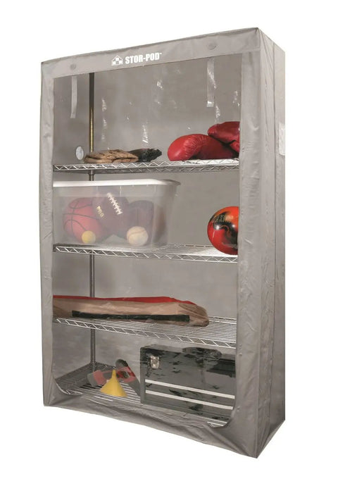 74X48X18 Inch Heavy Duty Wire Shelving Cover With Clear Peep Window Dust Blocker Fabric For Garage Storage And Home Organization Keeps Your Gear Tidy And Slick Straight Up Dust Proof Shield