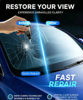 Windshield Crack Repair Kit 30ml Nano Fluid For Chips And Small Cracks Quick Fix applied on auto windshield
