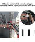 Premium Cnc Aluminum 3D Printer Frame Kit With Hardware Lightweight Upgrade For Ender 3 V24 R2 showing enhanced pin rotation for precision.