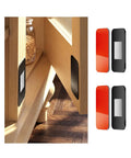 Two Pack Black Cabinet Magnets For Closure With Stainless Steel Latch No Drill Easy Install With Double Sided Tape installed on cabinet