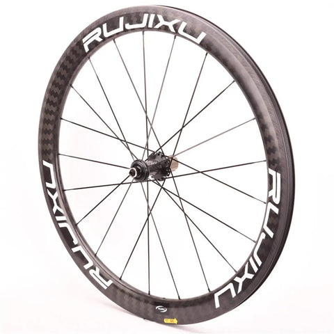 Ultra Light 700C Carbon Fiber Road Bike Wheelset With Ceramic Bearings Front Rear Quick Release V Brake Compatible 38mm Rim