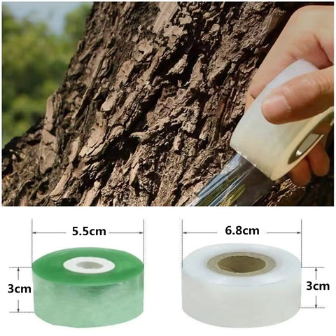 Hand using Grafting Tool Kit For Garden Pruning And Budding Dope Replacement Blades Pro Grade Plant Branch Vine And Fruit Tree Cutting Tools with grafting tape