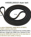 DIY Dryer Roller Replacement Kit Fits Popular Dryers 4581EL2002C 4561EL3002A 4400EL2001D belt in coiled position