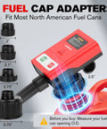 Battery Powered Fuel Transfer Pump With Auto Stop, 3.8 GPM, 71 Inch Hose, Includes 4 Adapters For Gasoline, Diesel, Kerosene