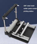 Manual Solder Paste Printer For PCB SMT Stencil, Pro-Grade High Precision With Adjustable Paste Thickness platform close-up