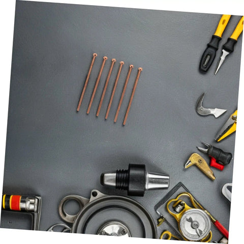 Top Tier Iwowedhero Automotive Welding Pins For Spot Welder Dents 2Mm Iron Plated Copper Studs laid on a gray surface with tools.