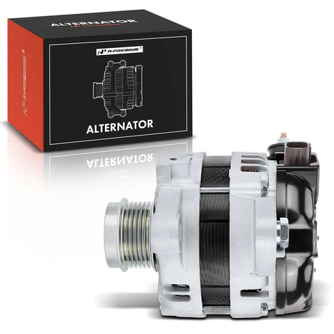 Plug And Play Direct Fit Alternator Replacement For Toyota Corolla Matrix 2011 2012 2013 1.8L 12V 100A 110A, side view
