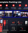 12-24V Car Circuit Tester Kit With Power Probe, Short and Open Finder, All in One Auto Electrical Diagnostic Tool for Voltage, Polarity, Continuity, Signal Circuit Diagnosis, Component Activation, and Bad Ground Checks, with probe, leads, case