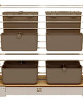 Wood Base Cabinet Pullout Organizer With Soft Close Modular Utensil Bin Knife Bin And Spice Bins Includes Wire Frame Blum Soft Close Slides And Washable Bins For A Sweet Easy Access Kitchen Setup