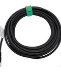 Coiled M12 A-Coded 5 Pin Female Connector Cable For Actuators And Sensors Shielded Signal Cable With Bare Wire Leads 2m