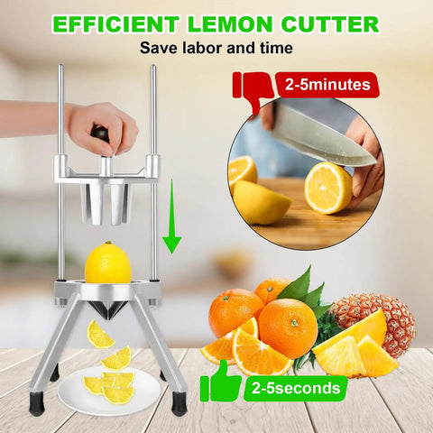 8 Section Citrus Cutter With V Shaped 420 Stainless Steel Blades Heavy Duty Lemon Slicer Wedges For Fruits And Vegetables.
