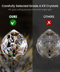 Comparison of crystal grades for Awesome Sparkly 20 Inch Modern Round Crystal Raindrop Flush Mount Ceiling Light With Nine Dimmable Lights