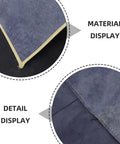 Close-up of Pro Grade Cowhide Welding Apron Heat Resistant Shield showing material and stitching detail.