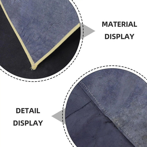 Close-up of Pro Grade Cowhide Welding Apron Heat Resistant Shield showing material and stitching detail.