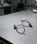 Five Pack IR Break Beam Sensor Module Photoelectric Switch For Arduino And Robotics Projects With 2ms Response Time At 3-5V DC Compact 20x10x8mm Great For DIY Prototyping And Automation on a lab table.