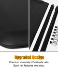 Premium Pull-Lock-Go Tonneau Cover For Ford Ranger 5ft Bed showing dual-side rails and premium material close-up.