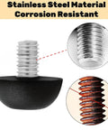 Adjustable M8 Furniture Leg Levelers With Stainless Steel Screws, corrosion resistant feature, close-up view
