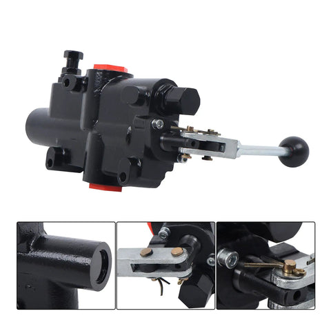 2750 PSI Hydraulic Log Splitter Directional Control Valve With Auto Return Detent Lever And 21 GPM Flow SAE for small tractors