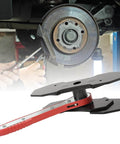 Brake Caliper Press Tool With 360 Degree Swing Ratchet Piston Compressor Pad Spreader DIY Ready Pro Grade And Two Extra Steel Plates, Adjustable From 1.57 To 2.76 Inches For Double And Four Piston Calipers Red