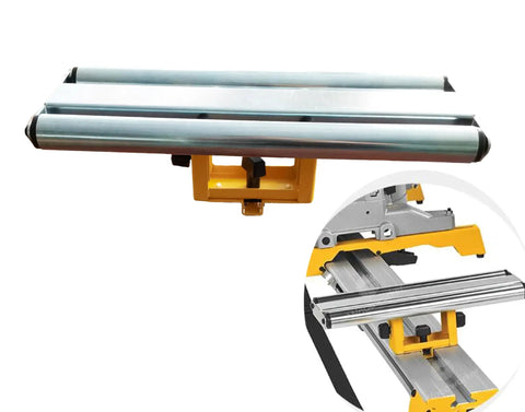 Wide Roller Material Support For Miter Saw Stand Compatible With DW723 DWX723 DWX724 adjustable height four and a quarter inch to six inches