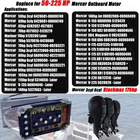 Two New Replacement Power Pack Switch Box For Outboard Motors 50 HP 90 HP 115 HP 150 HP 200 HP Beefy Marine Grade Build With Easy Install