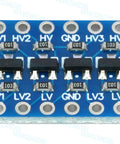 Four Channel Bidirectional Logic Level Shifter Module 3.3V To 5V And 5V To 3.3V, Supports UART I2C SPI 1-Wire visible components.