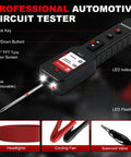 Circuit Probe Kit Pro Grade With 1.8 Inch Color TFT Display For 0 To 80V Automotive Electrical Systems Quick Short Finder Breaker Detector Component Activated Tests And Multimeter Mode With Four Diagnostic Functions DC Voltage AC Voltage Resistance Diode, black handheld tester with probe