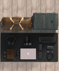 Oversized Gaming Mouse Pad Desk Mat 47.2 By 23.6 Inches with non-slip thick cloth surface, anti-fray edges, under keyboard and accessories.