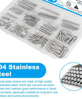 100 Piece Electrical Screw Kit With 6-32 And 8-32 Phillips Flat Head Screws, 304 Stainless Steel Outlet Mounting Screws For Wall Plates, Switches, Receptacles - Handy DIY Pro Grade Set in plastic box