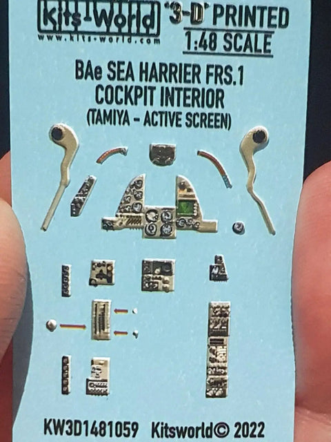 1/48 Scale 3D Instrument Panel For Sea Harrier FRS Hawker Siddeley Model Kit Paper And Decal Accessory Set details