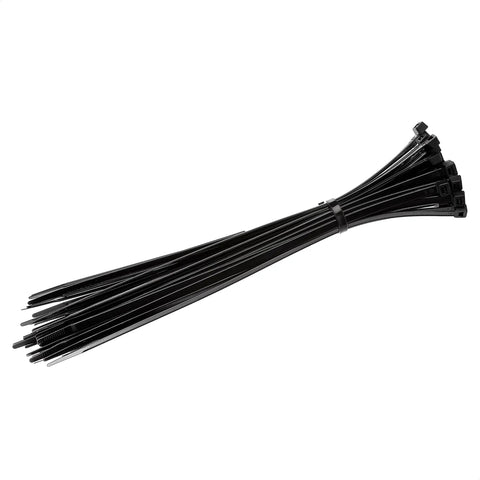 Heavy Duty 18 Inch Cable Ties Pack Of 50 Black For Home Office Garden And More Tethering Wiring Cables Tarps Fencing Self Locking Fasteners