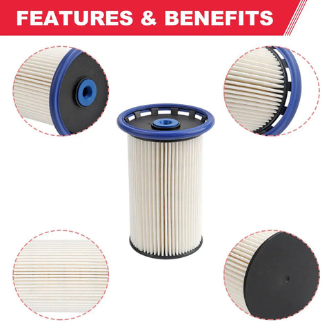 VW Passat 2012 2013 2014 2.0L TDi Diesel Fuel Filter Replacement Replaces PU8008 7N0127177 DF99057 7N0127177B Easy Install