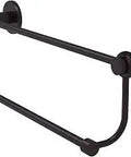 Mercury Collection 24 Inch Double Twist Towel Bar In Antique Brass, Solid Brass Bath Hardware, wall-mounted space-saving design