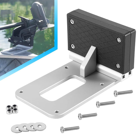 Transom Trolling Motor Mount For Kayaks And Small Boats Universal Fit For Flat Sterns With Easy Clamp On Installation