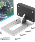 Transom Trolling Motor Mount For Kayaks And Small Boats Universal Fit For Flat Sterns With Easy Clamp On Installation shown with hardware